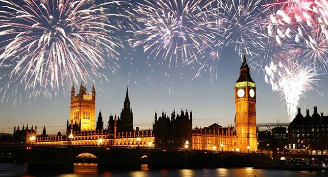 New Years Eve Dinner and Thames Cruise with Fireworks on board the Hurricane Clipper