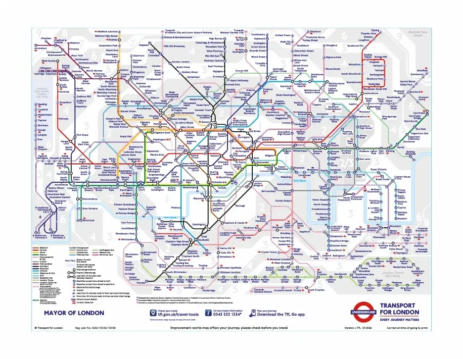 London Tube Map Vorschau